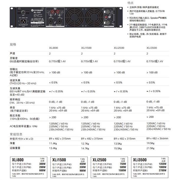 ʹCROWN XLi800 XL